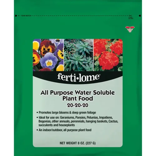 Vista 7 de Fertilome (11721) Alimento vegetal soluble en agua para todo propósito 20-20-20 (1.5 lb.) 20-20-20 equilibrado NPK soluble en agua - Acción rápida