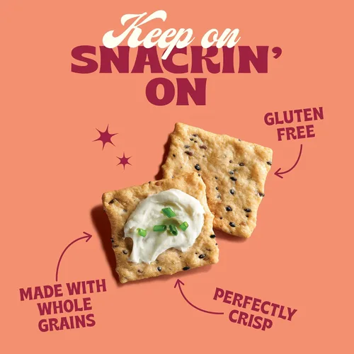 Vista 3 de Back to Nature - Galletas finas de arroz sin transgénicos, sin gluten con múltiples semillas, 4 onzas / 113 gramos Gluten Free, Kosher, No Dairy