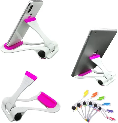 Vista 9 de Dos Modelos Multi-Ángulo Ajustable Universal Portátil Y Plegable Teléfono Celular Tablet Soporte Compatible Con Tableta De Teléfono Celular - Negro