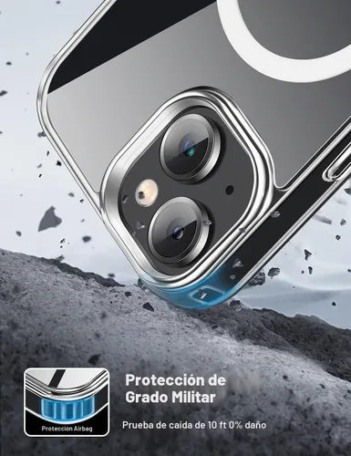 Vista 3 de Tigowos Compatible con iPhone 15 Plus e iPhone 14 Plus Funda para Teléfono [Compatible con MagSafe] [Resistente a Caídas de 10 Pies] Cristal