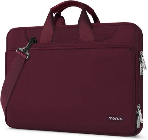 Vista 18 de MOSISO 360 Bolsa Protectora para Laptop de Hombro Compatible con MacBook Air de 13 pulgadas M4 M3 M2 M1 2025-2018/Pro M2 M1 2025-2016, Funda