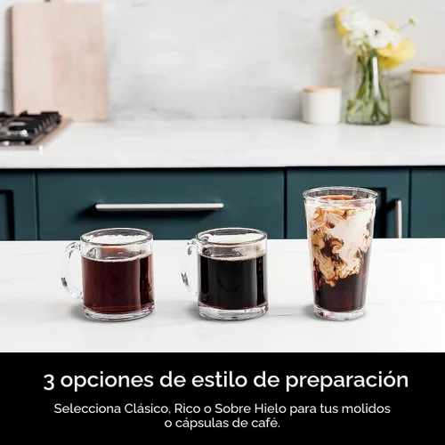 Vista 3 de Ninja Cafetera de goteo DualBrew Pro Café caliente y helado Compatible con cápsulas K-Cup 3 estilos de preparación (Clásico, Rico y Helado)