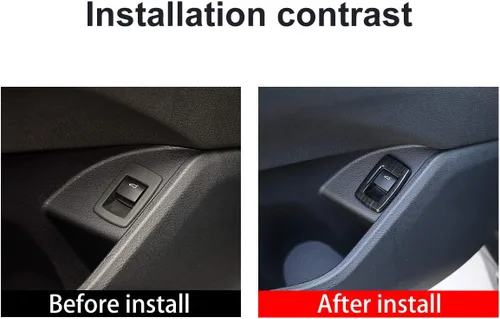 Vista 2 de YIWANG Cubierta de botón de marco de puerta trasera interior cromada ABS para BMW X1 F48 2016-2020, para X2 F47 2018-2020 Accesorios de automóvil
