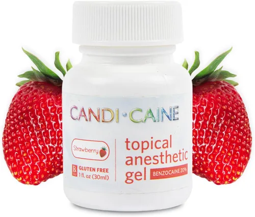 Vista 9 de Dynamic Dental Candi Caine, gel anestésico tópico, 1 oz, sabor a goma de mascar