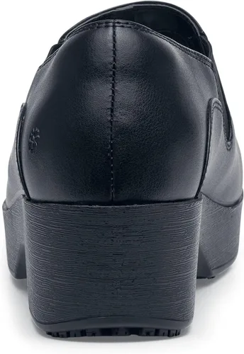 Vista 3 de Shoes for Crews Zuecos de trabajo antideslizantes para mujer, cómodos, antideslizantes, para el servicio de alimentos, hospitalidad, mantenimiento