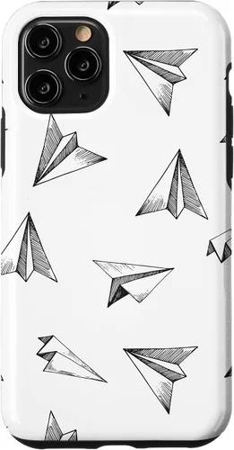 Vista 29 de Papel Avión Patrón Avión Avión Aviación Aviación Caso para iPhone 17