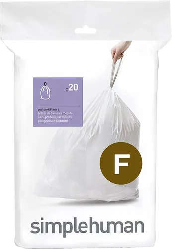 Vista 12 de simplehuman Forro para bote de basura de ajuste personalizado, 45 litros/12 galones, 20 unidades (paquete de 2)