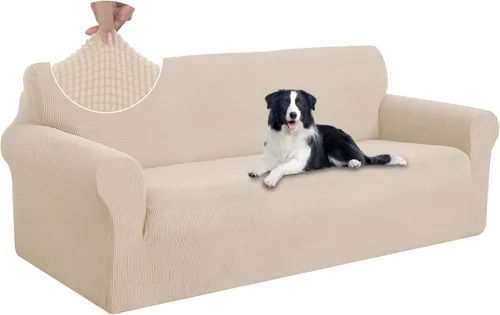 Vista 97 de U-NICE HOME Funda para sofá biplaza elástica, cubierta para sofá, funda para sillón, protector de muebles para sofá con 2 cojines, funda para sofá