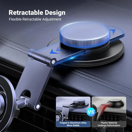 Vista 9 de UGREEN Paquete de soporte para teléfono de coche con rotación magnética de montaje de coche Magsafe
