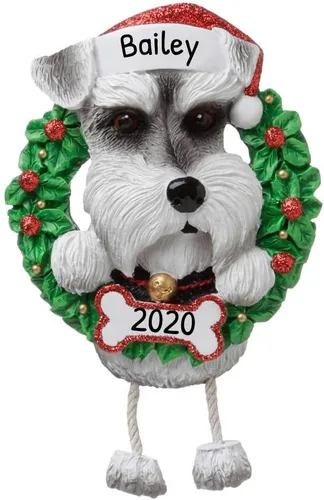 Vista 34 de Adornos de Navidad personalizados para perros 2024 – Corona de perro Beagle Adornos de Navidad para amantes de los perros, adorno de primera Navidad