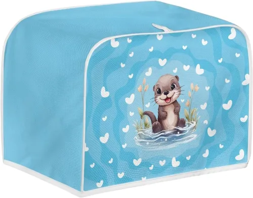 Vista 11 de doginthehole Cubierta para tostadora de libélula para cocina, fundas de electrodomésticos pequeños, estilo bohemio, para microondas, tostadora