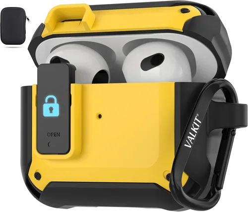 Vista 62 de for Airpods Pro 2 Case Cover with Magnetic Lock Lid, Black