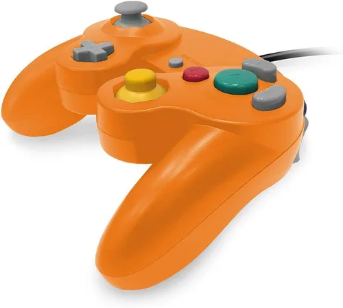 Vista 2 de Old Skool Controlador compatible con GamecubeWii - Naranja (Spice)