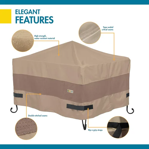 Vista 9 de Duck Covers Elegante cubierta cuadrada impermeable para hoguera de 32 pulgadas