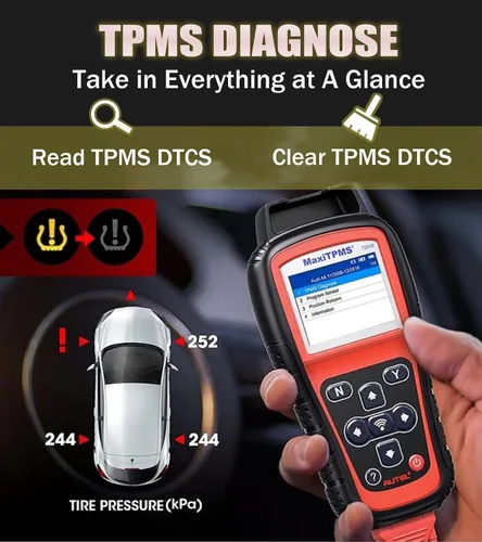 Vista 8 de Autel MaxiTPMS TS508WF Actualización de TS508K TS508 TS501Pro TS408S Programar Sensor MX Leer Borrar DTCs TPMS Reinicio OBD Reaprender Activar TPMS