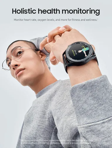 Vista 3 de Samsung Galaxy Watch3 Watch 3 GPS Bluetooth LTE Smart with Advanced Health Monitoring Fitness Tracking and Long Lasting Battery Renewed