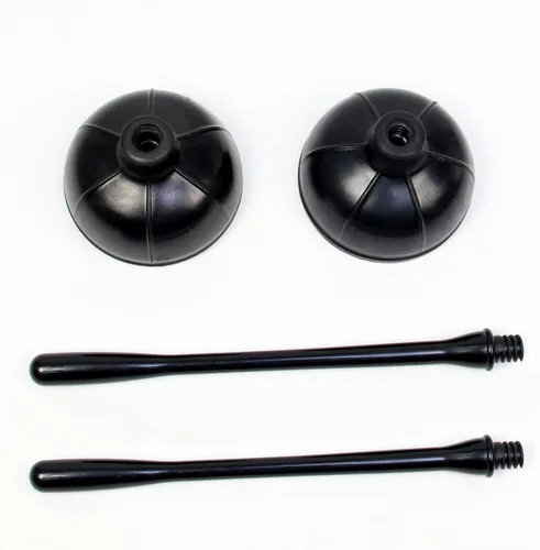Vista 8 de Casaphoria Combo de émbolo de inodoro y cepillo para limpieza de baño, accesorios de baño, negro oscuro, 2