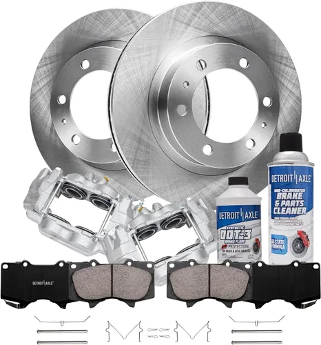 Vista 40 de Detroit Axle - 4 rotores de freno para Ford 1994-2004 Mustang, rotores de freno de disco delanteros y traseros 1995 1996 1997 1998 1999 2000 2001