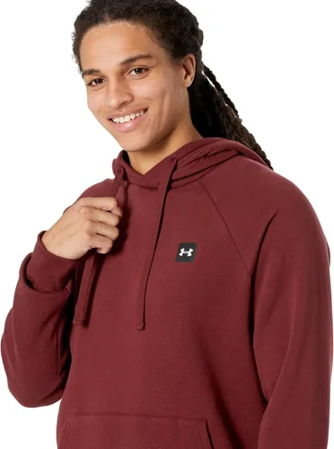 Vista 4 de Under Armour Rival - Sudadera ajustada de vellón con capucha, para hombre