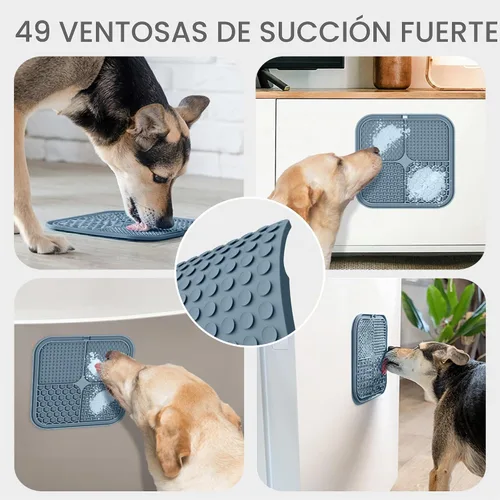 Vista 3 de ChefAide Paquete de 2 alfombrillas para lamer perros, gatos y cachorros