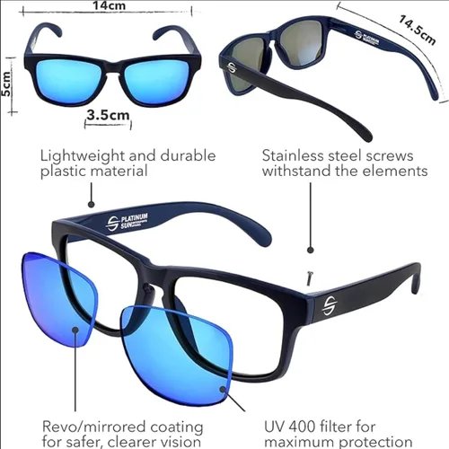 Vista 6 de Gafas de sol deportivas flotantes polarizadas para hombres y mujeres, para béisbol, correr, ciclismo, golf, marco duradero y ultraligero