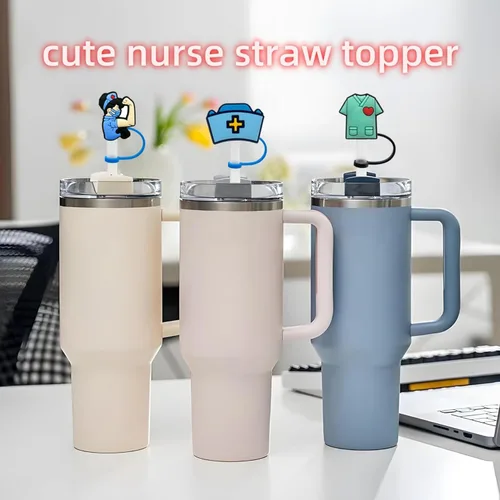 Vista 7 de Cubiertas de pajitas para Stanley Cup, tapón reutilizable para beber, protector a prueba de salpicaduras, tapa protectora para accesorios de Stanley