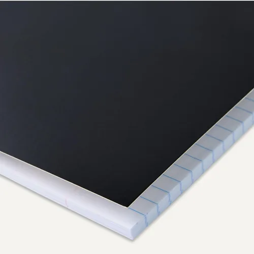 Vista 3 de Amazon Basics Cuaderno de espiral con rayas universitarias, 70 hojas, 7-1/2" x 10-1/2", negro, paquete de 2