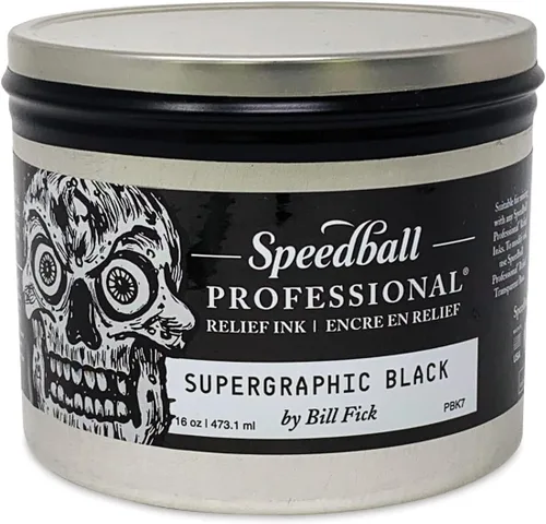 Vista 12 de Speedball Tinta de alivio profesional, azul ultramarino, tubo de 5 onzas