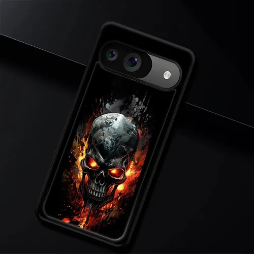 Vista 993 de Compatible con Google Pixel 4A 5G Mobile Case Creative Acrylic Panel trasero Silicona Protección Grip especialmente diseñado para Google Pixel 4A 5G