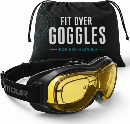 Vista 9 de Bikershades Gafas protectoras para gafas de moto, ciclismo, esquí, paracaidismo, trabajo al aire libre Transparente