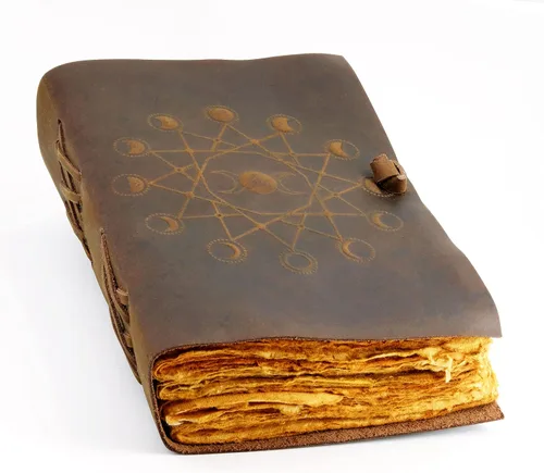 Vista 13 de Diario de cuero con páginas forradas, diseño encuadernado en piel para mujeres y hombres (5 x 7 pulgadas), cuaderno forrado con hojas con líneas