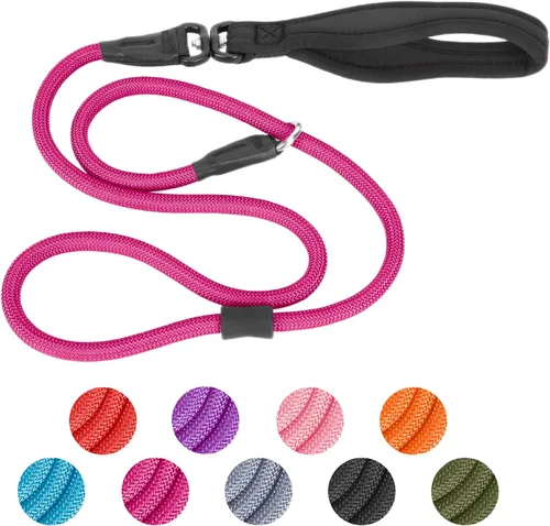 Vista 14 de Heydoggy Correa antideslizante para perro, resistente correa de entrenamiento de 4 pies/6 pies [360 giratorio antienredos ] nailon duradero sin Negro