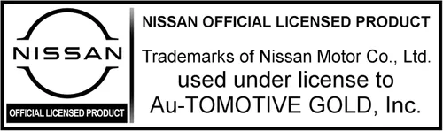 Vista 2 de Au-TOMOTIVE GOLD Llavero de cuero rectangular para Nissan 370Z