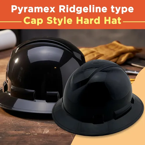Vista 8 de Texas America Safety Company Casco duro RIDGELINE de ala completa con ajuste de perilla de 6 puntos y bolsa