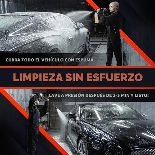 Vista 3 de Swift - Champú para lavado de autos sin contacto (1 galón), no requiere cepillado, jabón de coche de alta espuma, para trabajo pesado, detergente