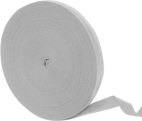 Vista 75 de uxcell Cinta de sarga de algodón de 50 yardas, cinta de espiga de 3/8 pulgadas para coser ropa, manualidades (azul)