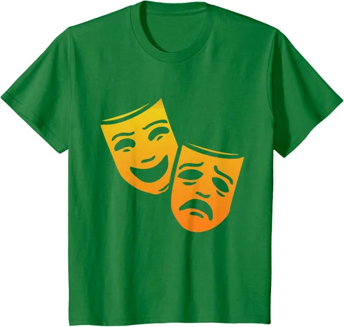 Vista 35 de Comedia y tragedia griega teatro máscaras camiseta