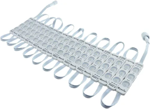 Vista 4 de Super brillante 110V 100pcs nuevo modelo 2835 3 LED módulo blanco cálido 120-150LM por módulo impermeable luz decorativa para letreros de letras