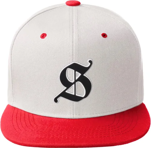 Vista 1507 de Daxton Gorra clásica con visera de billete plano con letras del alfabeto inglés antiguo de la A a la Z