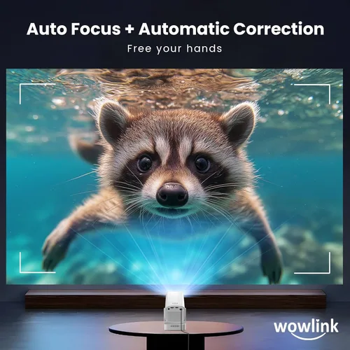 Vista 4 de Proyector [Enfoque automático y aplicaciones nativas y integradas de 1080P] Proyector 4K compatible con corrección automática WiFi 6 Bluetooth 5.4