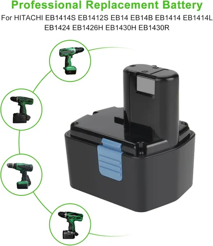 Vista 3 de Batería de 4.5Ah 14.4V para Hitachi EB1414S EB1412S EB14 EB14B EB1414