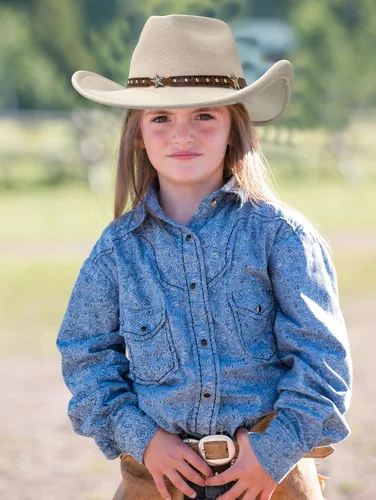 Vista 5 de Jastore Sombrero de vaquero para bebés y niños pequeños Sombrero de vaquera para bebés pequeños Sombrero de vaquero infantil Sombrero de vaquero