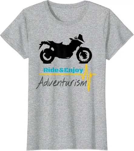 Vista 31 de Camiseta Moto Shirt V-Strom, gris, S Gris Oscuro