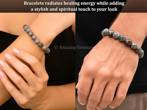 Vista 335 de Amazing Gemstone Crystal Bracelet for Women Men's Gifts - Protection Healing Crystal Bracelet - 8mm Gemstone Beaded Stretchable Bracelet Pulseras