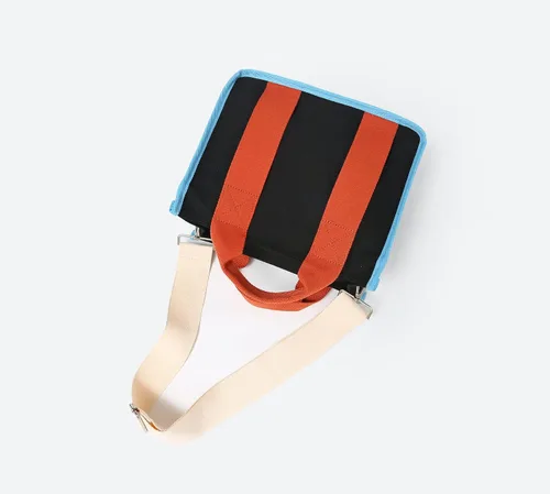 Vista 8 de Jeelow Bolso de lona para el hombro bolso cruzado para hombres y mujeres con cremallera y bolsillos