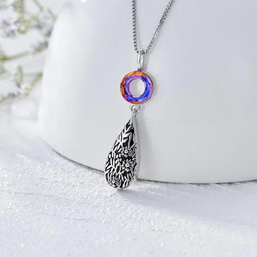 Vista 4 de POTOPYY Collar con colgante de plata de ley, joyería de moda para mujeres, damas y niñas, regalos de cumpleaños