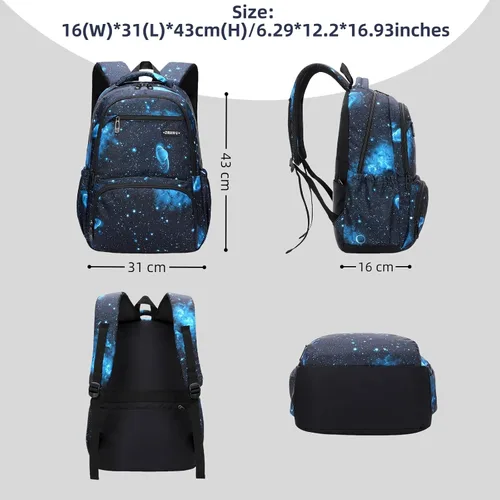 Vista 3 de MITOWERMI Mochila para Niños y Niñas de Escuela Primaria, Mochila Escolar para Niños, Mochilas de Libros para Niños, Mochila Primaria de Jardín