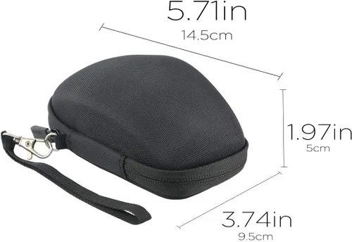 Vista 6 de co2CREA Estuche de viaje duro de repuesto para Logitech G604 Lightspeed Wireless Gaming Mouse (estuche negro)