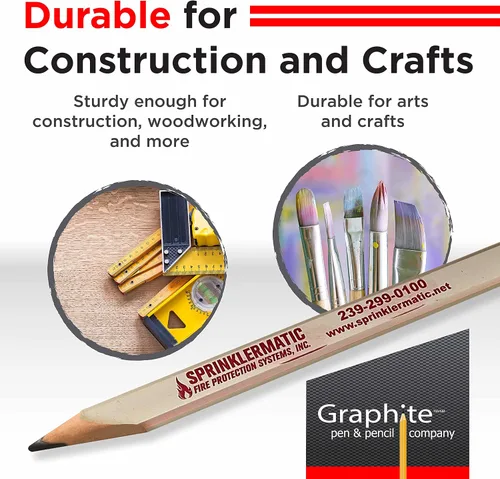 Vista 3 de GRAPHITE Pen & Pencil Co. - Juego de carpintero de impresión Paquete de construcción a granel envejecido 72 piezas