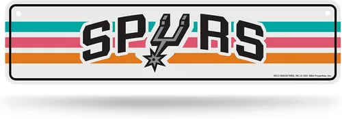 Vista 10 de Rico Industries NBA Basketball Metal Street Sign